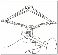 Radon Porte-chaîne Pliable -Vélo Soldes Radon Faltbarer Kettenhalter 20059472 c