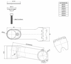 RITCHEY Potence WCS Chicane 31,8mm 13 RITCHEY Potence WCS Chicane 31,8mm -Vélo Soldes Ritchey WCS Chicane Vorbau 31 8mm 31355427023 6