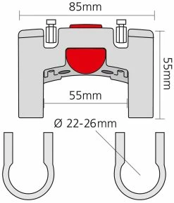 Rixen & Kaul - KLICKfix Adaptateur De Guidon KLICKfix -Vélo Soldes Rixen Kaul KLICKfix Lenkeradapter 0211 cL5VspveCkD8br