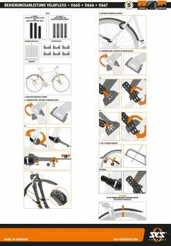 SKS Germany Jeu De Garde-boue Veloflexx 65 26-27,5 Pouces -Vélo Soldes SKS GERMANY Veloflexx 65 Schutzblechset 11665 d 1