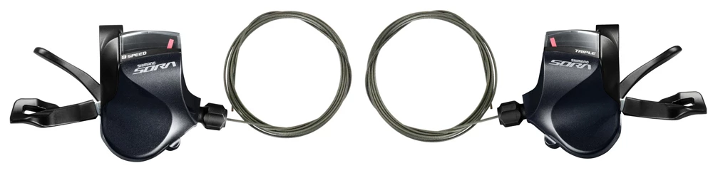 Shimano SORA SL-R3030 3x9 Vitesses Flat Bar Set 3 Shimano SORA SL-R3030 3x9 Vitesses Flat Bar Set