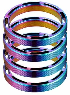 Supacaz Jeu D'entretoises Creuses SupaSpacer 1 1/8" 11 Supacaz Jeu D'entretoises Creuses SupaSpacer 1 1/8" -Vélo Soldes SUPACAZ Hollow SupaSpacer Set HS 03 5