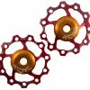 Kcnc Jeu De Galets De Dérailleur Jockey Wheel Alu 11t 1 Kcnc Jeu De Galets De Dérailleur Jockey Wheel Alu 11t -Vélo Soldes Schaltrollen Set rot 801304