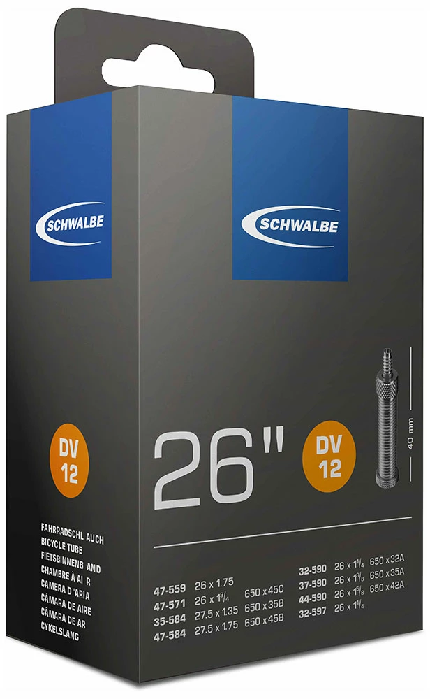 Schwalbe Chambre à Air DV 12 Pour 26 3 Schwalbe Chambre à Air DV 12 Pour 26
