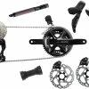 Shimano 105 Di2 R7100 Groupe 2x12 Vitesses Incl. Freins à Disques 140/160mm -Vélo Soldes Shimano 105 Di2 R7100 2x12 fach Gruppe inkl Scheibenbremsen 140 160mm 20121167