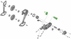 Shimano Unité D'axe Pour Support De Dérailleur RD-M5100 -Vélo Soldes Shimano Achseinheit fur RD M5100 Schaltwerk Halter Y3HL98020 c