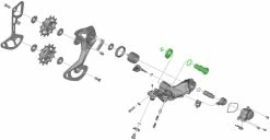 Shimano Unité D'axe Pour Support De Dérailleur RD-M9100 7 Shimano Unité D'axe Pour Support De Dérailleur RD-M9100 -Vélo Soldes Shimano Achseinheit fur RD M9100 Schaltwerk Halter Y3FA98010 c