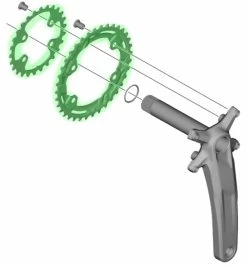 Shimano DEORE FC-M5100-2/M5100-B2 2x11 Vitesses Plateau 13 Shimano DEORE FC-M5100-2/M5100-B2 2x11 Vitesses Plateau -Vélo Soldes Shimano DEORE FC M5100 2 M5100 B2 26T Kettenblatt