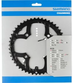 Shimano Plateau DEORE Pour FC-M530/531/532/533/590/591 9 Shimano Plateau DEORE Pour FC-M530/531/532/533/590/591 -Vélo Soldes Shimano DEORE Kettenblatt fur FC M530 48T Y1GX98090
