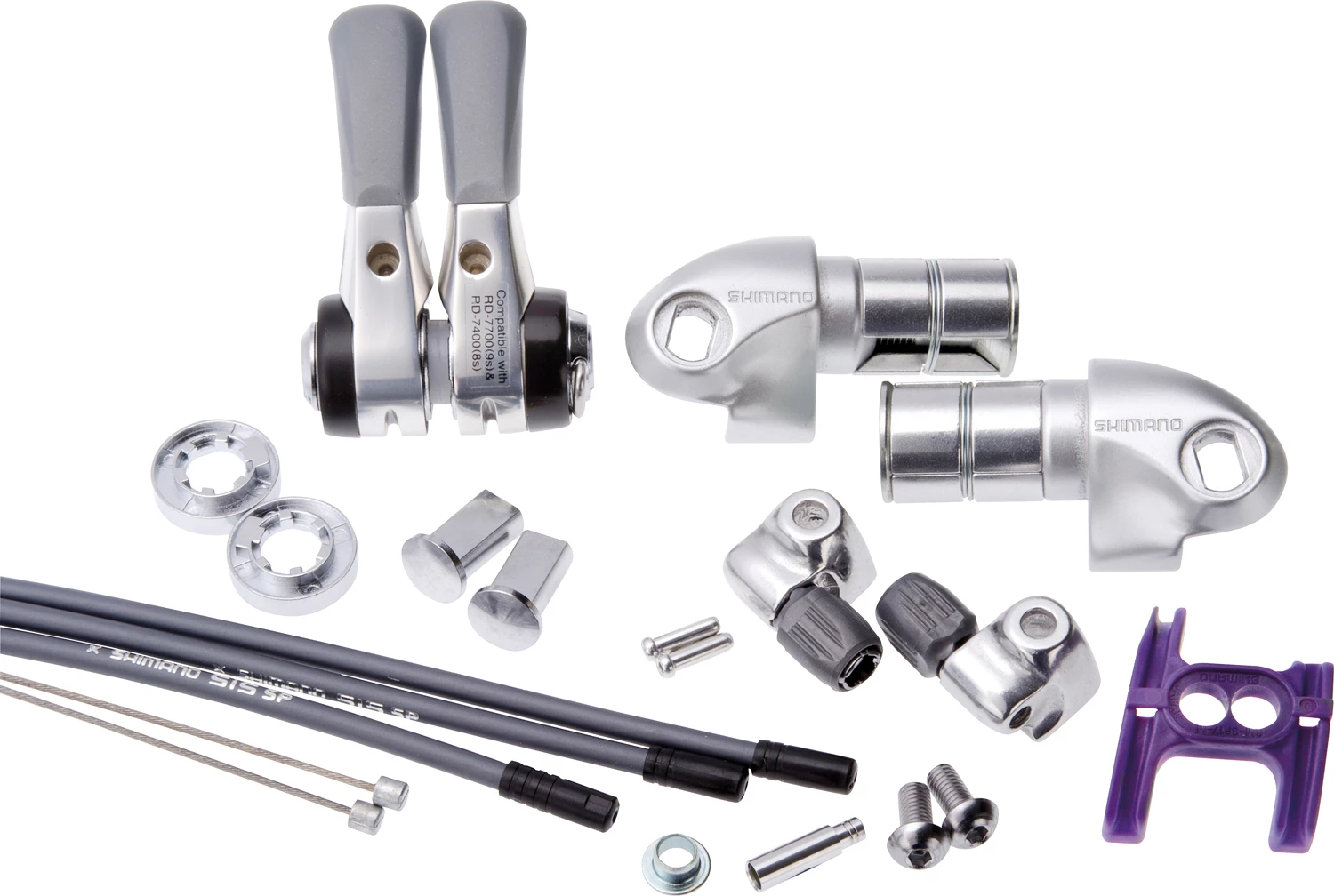 Shimano Changement De Vitesse DURA ACE SL-BS77 2/3x9 Vitesses à La Tête Du Guidon 3 Shimano Changement De Vitesse DURA ACE SL-BS77 2/3x9 Vitesses à La Tête Du Guidon