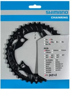 Shimano FC-M523 Plateau De Pédalier -Vélo Soldes Shimano FC M523 Kettenblatt 40T AE Y1PY98020