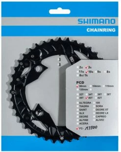 Shimano FC-MT500 Plateau De Pédalier 8 Shimano FC-MT500 Plateau De Pédalier -Vélo Soldes Shimano FC MT500 Kettenblatt 40T AN Y1VB98020jpg
