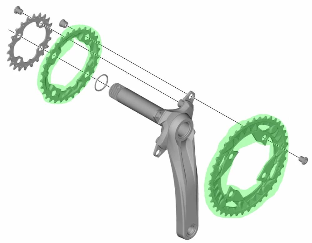 Shimano FC-MT500 Plateau De Pédalier 6 Shimano FC-MT500 Plateau De Pédalier – Image 4