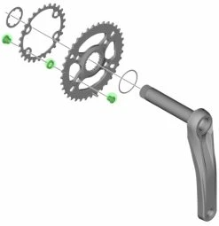 Shimano Vis De Plateau Pour FC-M610-2/MT610-B2 (4 Pièces) 5 Shimano Vis De Plateau Pour FC-M610-2/MT610-B2 (4 Pièces) -Vélo Soldes Shimano Kettenblattschrauben fur FC M610 2 MT610 B2 4 Stuck Y0L498040 b