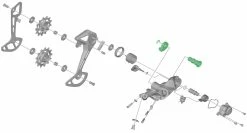 Shimano Unité D'axe Pour Support De Dérailleur RD-M7100/7120 5 Shimano Unité D'axe Pour Support De Dérailleur RD-M7100/7120 -Vélo Soldes Shimano RD M7100 7120 Achseinheit fuer Schaltwerk Halter Y3FY98020 b