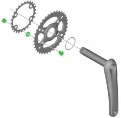 Shimano SLX Boulons De Plateau FC-M7100-2/M7120-B2 (4 Pièces) 5 Shimano SLX Boulons De Plateau FC-M7100-2/M7120-B2 (4 Pièces) -Vélo Soldes Shimano SLX Kettenblattschrauben fur FC M7100 2 M7120 B2 4 Stuck Y0JB98020 b