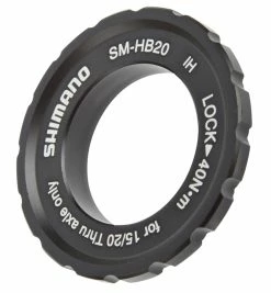 Shimano HB-MT400 Moyeu De Roue Avant Center-Lock 15x100mm -Vélo Soldes Shimano SM HB20 Verschlussring