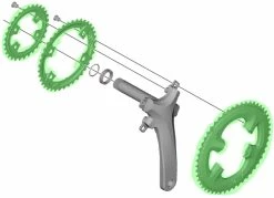 Shimano SORA FC-R3030 Plateau -Vélo Soldes Shimano SORA FC R3030 Kettenblatt