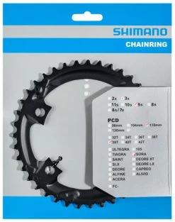 Shimano SORA FC-R3030 Plateau -Vélo Soldes Shimano SORA FC R3030 Kettenblatt 39 Zahne MR Y1VD98010