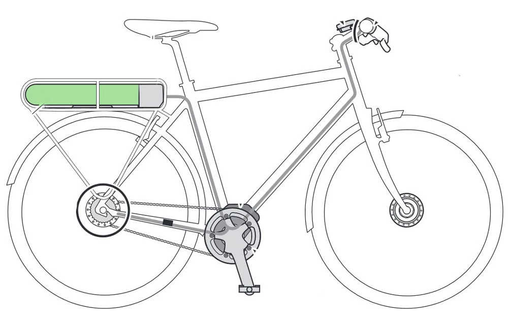 Shimano Batterie STEPS BT-E6001 504Wh Pour Montage Sur Le Porte-bagages 6 Shimano Batterie STEPS BT-E6001 504Wh Pour Montage Sur Le Porte-bagages – Image 4