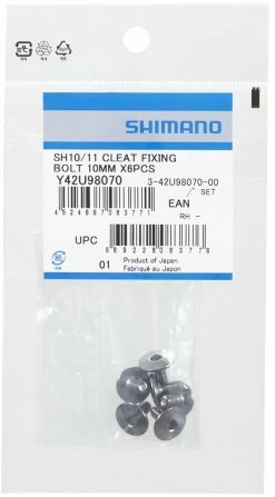 Shimano Vis De Plaque De Chaussure M5 X 10mm Pour SM-SH10/11/12 6 Shimano Vis De Plaque De Chaussure M5 X 10mm Pour SM-SH10/11/12 -Vélo Soldes Shimano Schuhplatten Schrauben M5 x 10mm Y42U98070 b