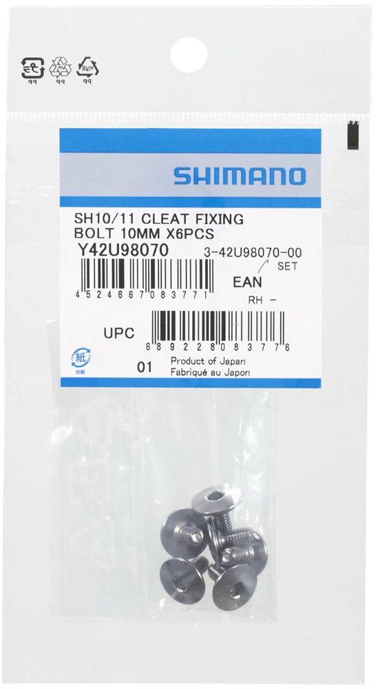 Shimano Vis De Plaque De Chaussure M5 X 10mm Pour SM-SH10/11/12 4 Shimano Vis De Plaque De Chaussure M5 X 10mm Pour SM-SH10/11/12 – Image 2