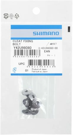 Shimano Vis De Plaque De Chaussure M5 X 8mm Pour SM-SH10/11/12 6 Shimano Vis De Plaque De Chaussure M5 X 8mm Pour SM-SH10/11/12 -Vélo Soldes Shimano Schuhplatten Schrauben M5 x 8mm Y42U98080 b