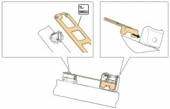 Shimano TL-BME02 Gabarit Pour Support De Batterie STEPS BM-E8010/E8016 -Vélo Soldes Shimano TL BME02 YEZY00014 d