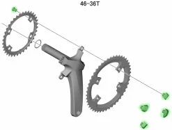 Shimano Vis De Plateau ULTEGRA Pour FC-R8000 (4 Pièces) -Vélo Soldes Shimano ULTEGRA Kettenblattschrauben fur FC R8000 Y1W898090 c