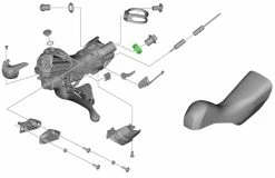 Shimano Bague De Connexion DURA ACE/ULTEGRA/105 Pour STI 5 Shimano Bague De Connexion DURA ACE/ULTEGRA/105 Pour STI -Vélo Soldes Shimano Verbindungsring Y0C514000 a
