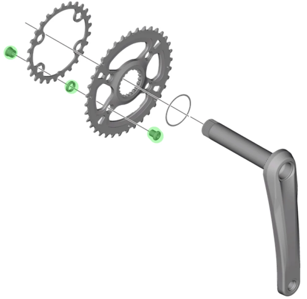 Shimano XT Vis De Plateau Pour FC-M8100-2/M8120-B2 (4 Pièces) 4 Shimano XT Vis De Plateau Pour FC-M8100-2/M8120-B2 (4 Pièces) – Image 2