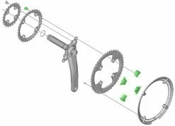 Shimano XT Boulons De Plateau Pour FC-T8000 (4 Pièces) 5 Shimano XT Boulons De Plateau Pour FC-T8000 (4 Pièces) -Vélo Soldes Shimano XT Kettenblattschrauben fur FC T8000 4 Stuck Y1VL98020 a