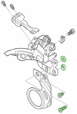 Shimano Vis Pour La Tôle Du Pédalier -Vélo Soldes Shimano Y5N398010 a