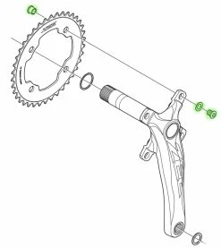 Shimano ZEE Vis De Plateau Pour FC-M640/M645 (4 Pièces) -Vélo Soldes Shimano ZEE Kettenblattschrauben fur FC M640 M645 4 Stuck Y1NG98050 m