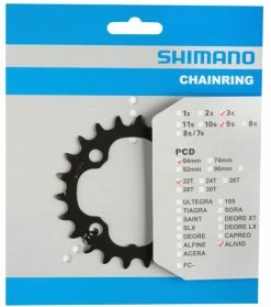 Shimano ALIVIO Plateau 9 Vitesses Pour FC-M4000/M4050 -Vélo Soldes Shimano Alivio 9 fach Kettenblatt FC M4000 M4050 20048354 c