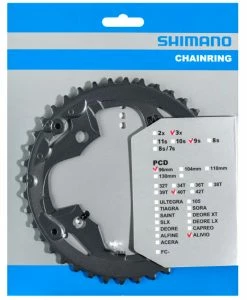 Shimano ALIVIO Plateau 9 Vitesses Pour FC-M4000/M4050 -Vélo Soldes Shimano Alivio 9 fach Kettenblatt FC M4000 M4050 20048354 f