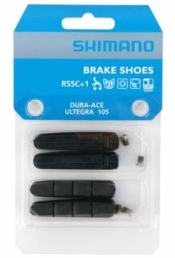 Shimano R55C+1 Patins De Frein V-Brake Pour DURA ACE/ULTEGRA/105 (Jantes En Alliage) -Vélo Soldes Shimano Bremsbelage R55C 1 Y8FA98132 2
