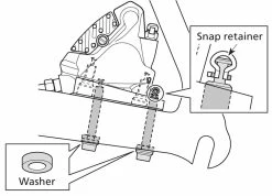 Shimano SM-MA-R160D/D Adaptateur De Montage à Plat Pour Rotor Arrière De 160mm -Vélo Soldes Shimano Flat Mount Adapter 160mm SM MA R160DD ISMMAR160DDB c