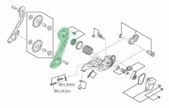 Shimano Guide-chaîne Extérieur Pour RD-M786 SGS -Vélo Soldes Shimano Kettenleitblech Aussen SGS fur RD M786 Y5Y198090 b