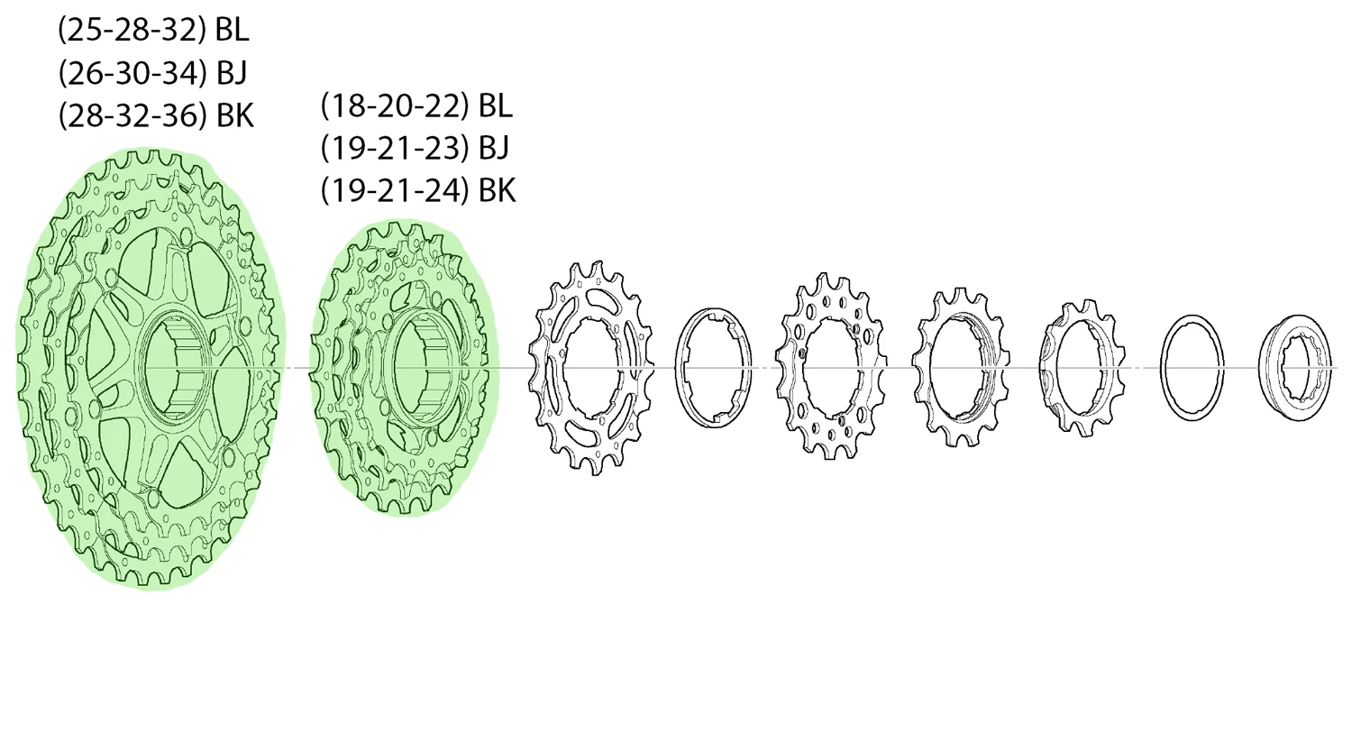 Shimano Unité De Rayage Pour CS-M771-10 4 Shimano Unité De Rayage Pour CS-M771-10 – Image 2