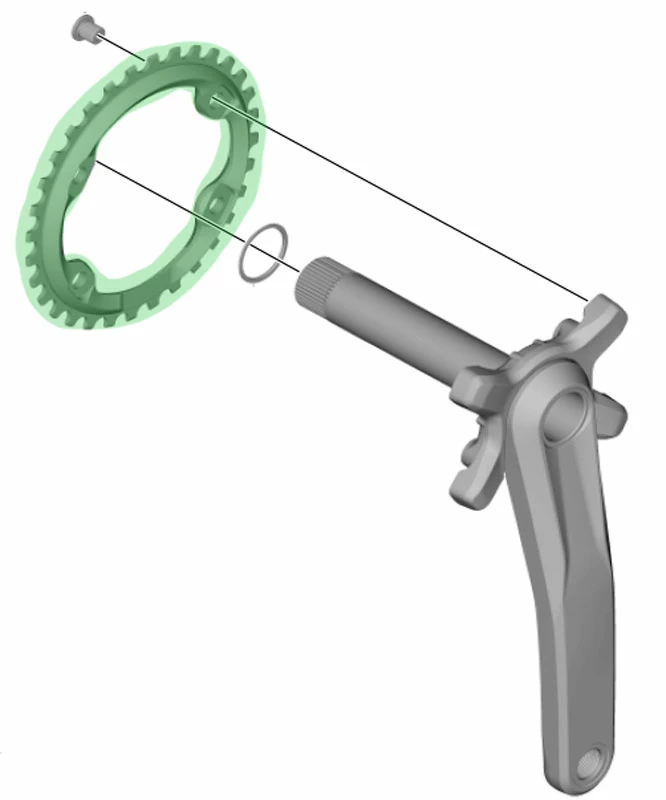 Shimano SLX SM-CRM70 Plateau 11 Vitesses Pour FC-M7000 32 Dents 5 Shimano SLX SM-CRM70 Plateau 11 Vitesses Pour FC-M7000 32 Dents – Image 3