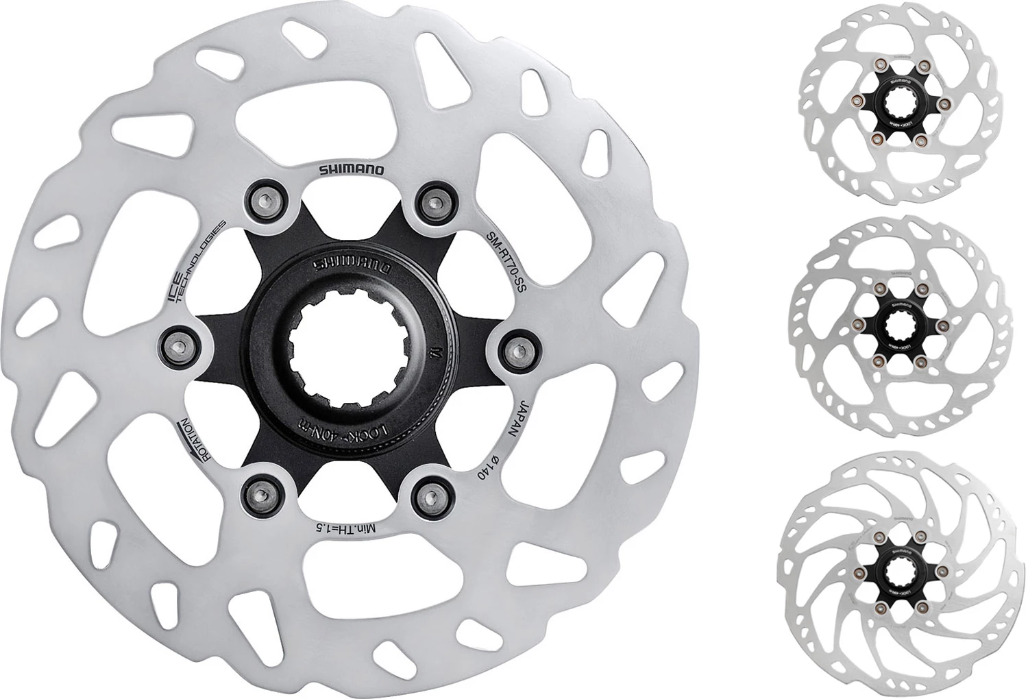 Shimano Rotor De Disque SM-RT70 Center-Lock 3 Shimano Rotor De Disque SM-RT70 Center-Lock