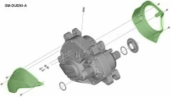 Shimano STEPS SM-DUE80-A Boîtier Pour DU-E8000 Type-A -Vélo Soldes Shimano Steps Gehause SM DUE80 A fur DU E8000 Typ A KSMDUE80A