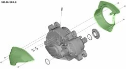 Shimano STEPS SM-DUE80-B Boîtier Pour DU-E8000 Type-B -Vélo Soldes Shimano Steps Gehause SM DUE80 B fur DU E8000 Typ B KSMDUE80B