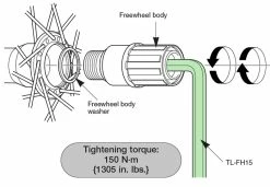 Shimano TL-FH15 Clé Pour Vis à Six Pans Creux 15mm -Vélo Soldes Shimano TL FH15 Innensechskantschlussel 15mm Y13098012 a