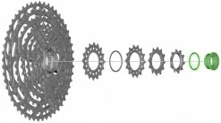 Shimano Bague De Fermeture Avec Bague D'espacement Pour CS-M9100 7 Shimano Bague De Fermeture Avec Bague D'espacement Pour CS-M9100 -Vélo Soldes Shimano Verschlussring mit Distanzring fuer CS M9100 Y1X498010 c