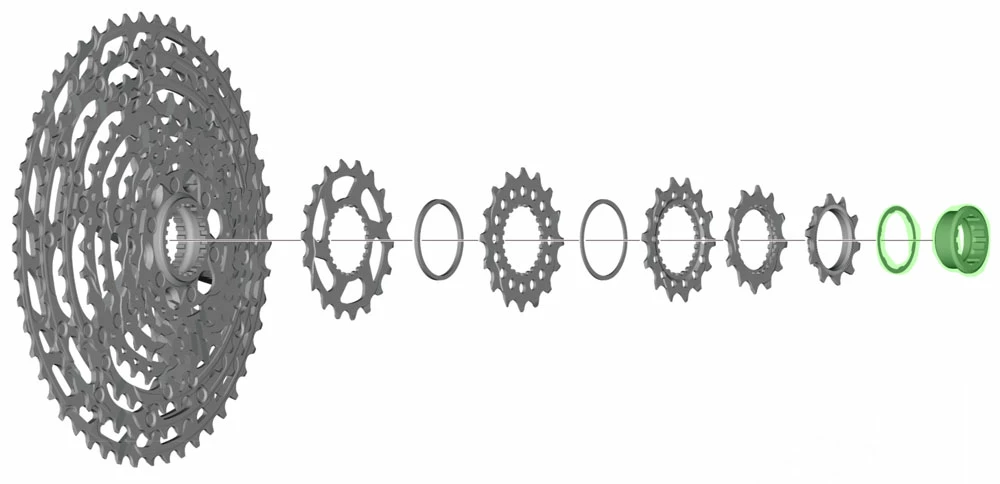 Shimano Bague De Fermeture Avec Bague D'espacement Pour CS-M8100/M7100 5 Shimano Bague De Fermeture Avec Bague D'espacement Pour CS-M8100/M7100 – Image 3