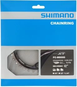 Shimano XT SM-CRM81 11-speed Plateau Pour FC-M8000 34 Dents 10 Shimano XT SM-CRM81 11-speed Plateau Pour FC-M8000 34 Dents -Vélo Soldes Shimano XT 11 fach Kettenblatt SM CRM81 34 Zahne fur FC M8000 1 ISMCRM81A4 c