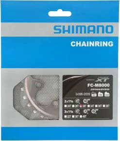 Shimano XT FC-M8000 Plateau 2 Vitesses 28 Dents (BD) -Vélo Soldes Shimano XT 2 fach Kettenblatt FC M8000 28 Zahne BD Y1RL28000 b