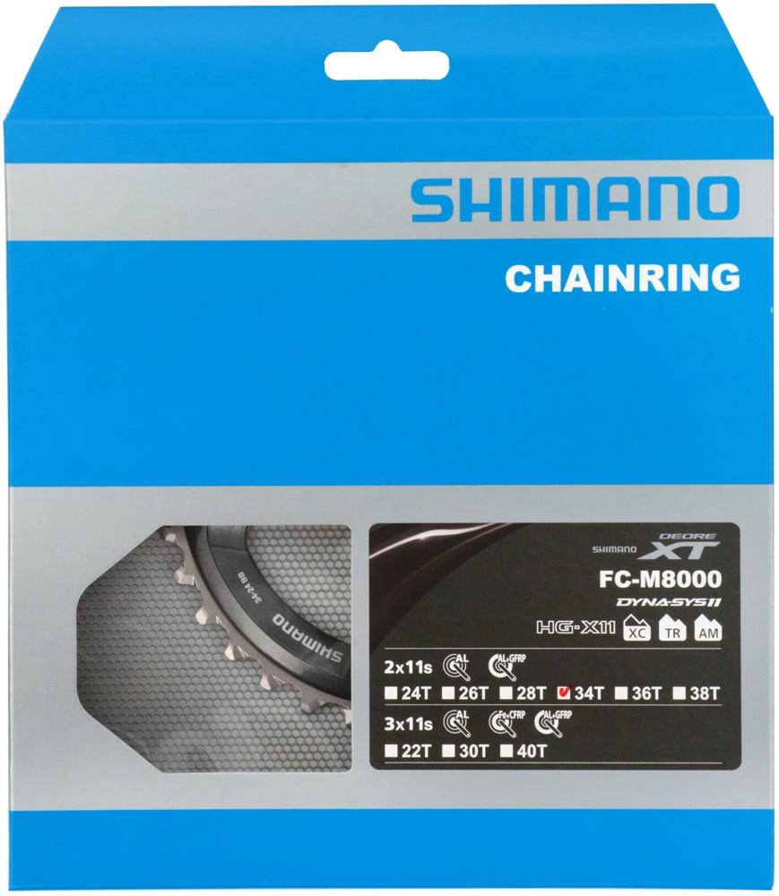Shimano Plateau XT FC-M8000 2 Vitesses 34 Dents (BB) 6 Shimano Plateau XT FC-M8000 2 Vitesses 34 Dents (BB) – Image 4